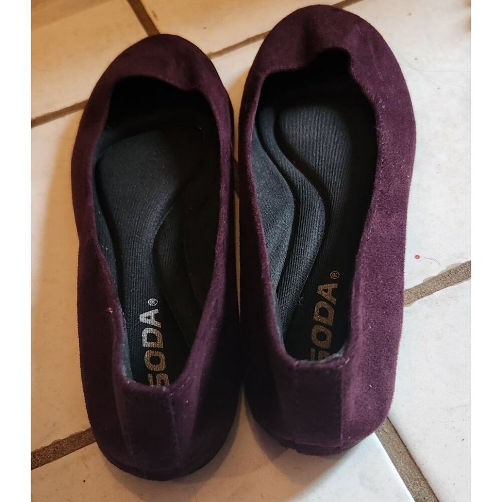 Soda  Suede Ballet Flats Womens Slip-On Round-Toe Shoes size 7.5 - Picture 3 of 6